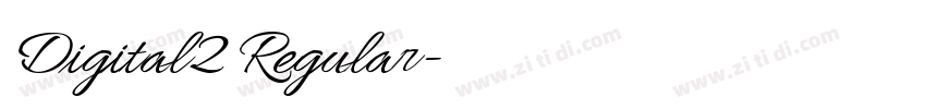 Digital2 Regular字体转换